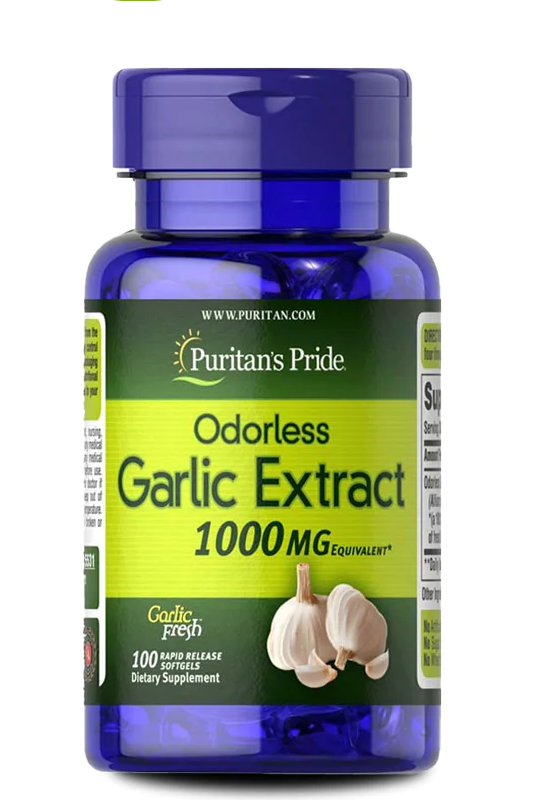 garlic extract 1000 mg 100 softgels